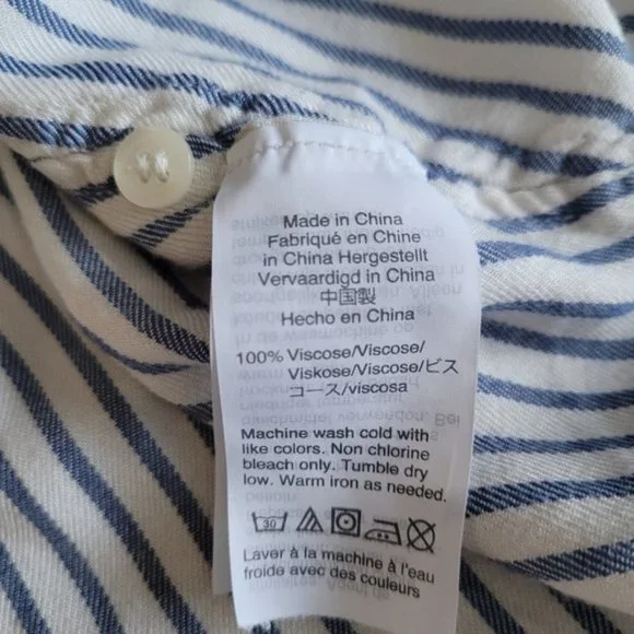 Madewell Central Shirt Dalton Stripe size small - Picture 14 of 15